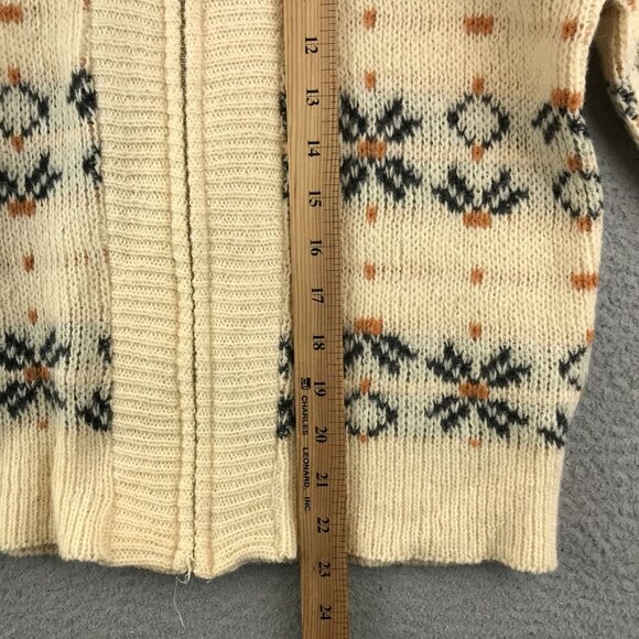 Vintage Sears Pilgrim Sportswear Mohair Wool Cardigan Sweater Zip Size S - Picture 5 of 8